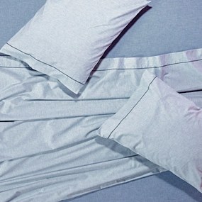 Σεντόνια Peach 19 (Σετ 4τμχ) Blue Kentia Queen Size 240x270cm 100% Cotton