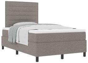 vidaXL Κρεβάτι Box Spring με Μαξιλάρι Ταύρος 120x200 εκ Υφάσματος