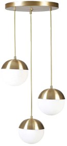 Φωτιστικό Οροφής Kure 941RTN1222 Φ30x70cm 3xE27 40W Gold-White Opviq