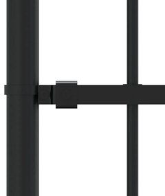 vidaXL Φράχτης με Ακίδες Μαύρος 190 εκ. Ατσάλι Ηλεκτροστ. Βαφή Πούδρας