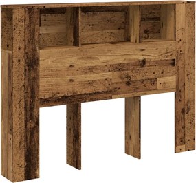 vidaXL Ντουλάπι κεφαλάρι Παλιό ξύλο Κατασκευασμένο ξύλο
