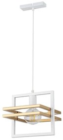 Φωτιστικό Οροφής Merci 1 32387 26x26x90cm 1xE27 60W White-Gold Sigma Lighting