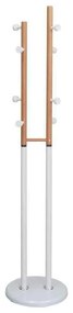 DUO Καλόγερος NORDIC Μεταλλικός Άσπρος/Φυσικό D.37x170cm