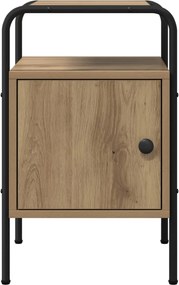 vidaXL Κομοδίνο 2 τμχ. Artisan Δρυς Επεξεργασμένο Ξύλο
