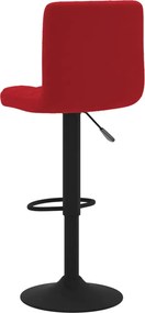 vidaXL Σκαμπό Μπαρ 2 τεμ. Μπορντό Βελούδινα