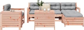 vidaXL Καναπές Κήπου Σετ 7 Τεμαχίων από Μασίφ Ψευδοτσούγκα Ελάτης