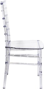 Καρέκλα Tiffany pakoworld διάφανο pc 38.5x46x88εκ