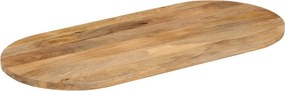 vidaXL Επιφάνεια Τραπεζιού Οβάλ 120x60x3,8 εκ. Μασίφ Ξύλο Μάνγκο