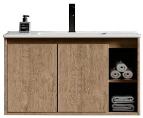Σετ Πάγκου REA 80 cm Κόντρα Πλακέ Θαλάσσης Plywood χρ. ΚΑΦΕ ΑΝΟΙΧΤΟ S3BREA080CAP S3REA080CAP