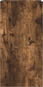vidaXL Βάση φυτών Καπνιστή Δρυς 30 x 30 x 60 cm