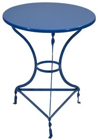 Τραπέζι Μπλε Φ60 Παραδοσιακό Μεταλλικό Λαμαρίνα FB95632.05 Φ60Χ73Υεκ.