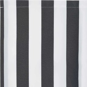 vidaXL Ύφασμα αντικατάστασης τέντας Γκρι και Λευκό 4 x 2 m Πολυεστέρας