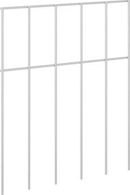 vidaXL Πάνελ Φράχτη Κήπου 48 τμχ. 25 x 30 cm Γαλβανισμένος Χάλυβας