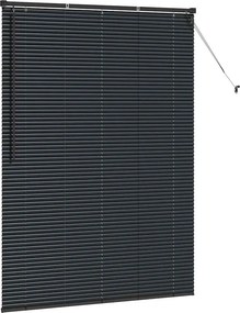 vidaXL Βενετσιάνικες Ρόδες Μαύρο 175 x 130 εκ Αλουμίνιο
