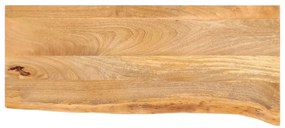 vidaXL Επιφάνεια Τραπεζιού 80x40x2,5 εκ. Live Edge Μασίφ Ξύλο Μάνγκο