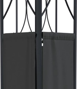 vidaXL Κιόσκι με Οροφή Ανθρακί 400 x 300 x 270 εκ. από Ατσάλι