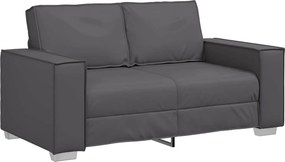 vidaXL Διθέσιος καναπές Γκρι 160 cm Τεχνητό Δέρμα