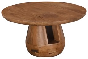 GATE COFFEE TABLE ΦΥΣΙΚΟ 80x80xH40cm - 04-1006