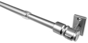 Κουρτινόξυλο Φ12mm Μονό Επεκτεινόμενο 55-85cm Με Άκρα Grace Cup Chrome Mat 510110