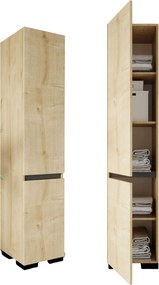 Ντουλάπι Sapphire Δρυς / Ανθρακί DREGOS 45x45x210