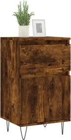 vidaXL Ντουλάπια 2 τεμ. Καπνιστή Δρυς 40x35x70 εκ. από Επεξεργ. Ξύλο
