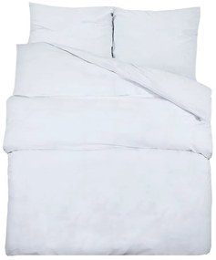 vidaXL Σετ Παπλωματοθήκης Λευκό 220 x 240 εκ. Βαμβακερό