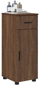 vidaXL Ντουλάπι Μπάνιου Καφέ δρυς 30 x 35 x 80 εκ Επεξεργασμένο ξύλο