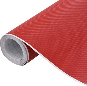 vidaXL Μεμβράνες Αυτοκινήτου 4D 2 τεμ. Κόκκινες 100 x 150 εκ.
