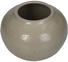 Βάζο ArteLibre Ιβουάρ Αλουμίνιο 14.5x14.5x11cm