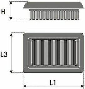 Φίλτρο αέρα Green Filters P380180