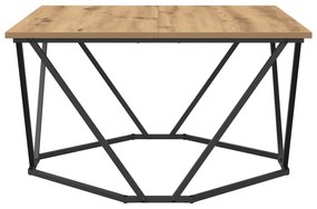 vidaXL Τραπεζάκι καφέ Ξύλο δρυός 80x80x45 cm
