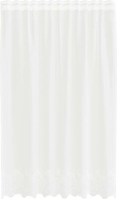 vidaXL Κουρτίνα Δαντέλας Λευκό 240 x 150 cm Πολυεστέρας