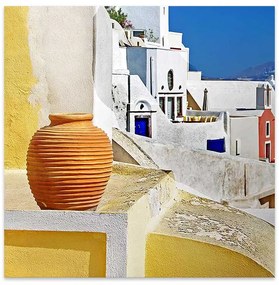 Πίνακας σε καμβά "Santorini" Megapap ψηφιακής εκτύπωσης 50x50x3εκ.-GP033-0061