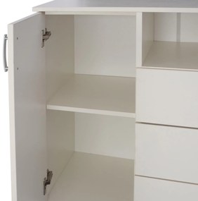 Μπουφές ADLER με 2 Ντουλάπια και 3 Συρτάρια Λευκό 120x45x85Y εκ. 120x45x85 εκ.