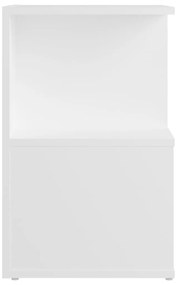 vidaXL Κομοδίνο Λευκό 35 x 35 x 55 εκ. από Επεξ. Ξύλο