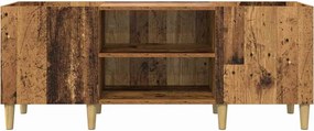 vidaXL Ντουλάπι δίσκων βινυλίου Παλιό Ξύλο 121 x 38 x 48 cm