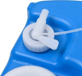 vidaXL Δεξαμενή Νερού Κάμπινγκ με Ρόδες Μπλε 40 Λίτρα