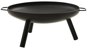 vidaXL Τζάκι Εξωτερικού Χώρου Μαύρο 70 x 59 x 28 εκ. Ατσάλινο