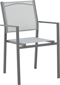 Τραπεζαρία Watson-Confidence A σετ 3τεμ pakoworld μέταλλο σε ανθρακί απόχρωση Φ60x70εκ