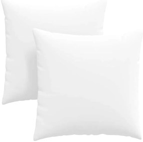 vidaXL Μαξιλάρι Καναπέ 2 pcs Λευκό 80 x 80 cm ύφασμα