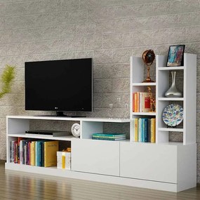 ΣΥΝΘΕΣΗ ΤΗΛΕΟΡΑΣΗΣ PESARO MEGAPAP ΧΡΩΜΑ ΛΕΥΚΟ 165X25X91,3ΕΚ.