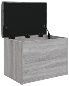 vidaXL Παγκάκι Αποθήκευσης Γκρι Sonoma 62x42x45 εκ. Επεξεργασμένο Ξύλο