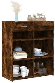 vidaXL Ντουλάπι Καπνιστή Δρυς 80x42,5x93 εκ. από Επεξεργ. Ξύλο