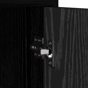 vidaXL Κομοδίνα 2 τμχ. Μαύρη Δρυς 40 x 30 x 60 cm Επεξεργασμένο Ξύλο