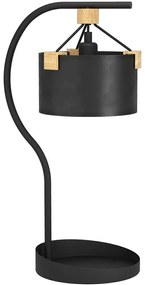 Φωτιστικό Επιτραπέζιο Potosi 39946 33x23x65cm 1xE27 40W Black-Brown Eglo Steel,Wood,Paper
