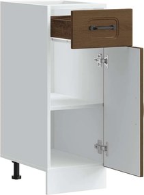 vidaXL ντουλάπι βάσης κουζίνας Kalmar Καφέ δρυς Επεξεργασμένο Ξύλο