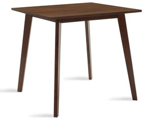 Τραπέζι Benson pakoworld MDF με καπλαμά  χρώμα καρυδί 80x80x75εκ Model: 097-000001