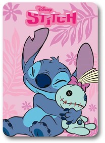 Κουβέρτα Βρεφική Fleece Disney Home Stitch 25 Pink DimCol Cradle 100x140cm Πολυέστερ