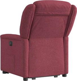 vidaXL Πολυθρόνα Ηλεκτρική Ανακλ. Μπορντό Υφασμάτινη