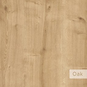 Κομοδίνο Johana pakoworld μαύρο-oak 45x40x50εκ (1 τεμάχια)